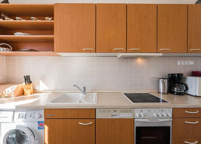 Einzigartiges Nur 100 Meter Zum Sandstrand Mit Grosser Dachterrasse, Meerblick, Waschmaschine Apartmán *